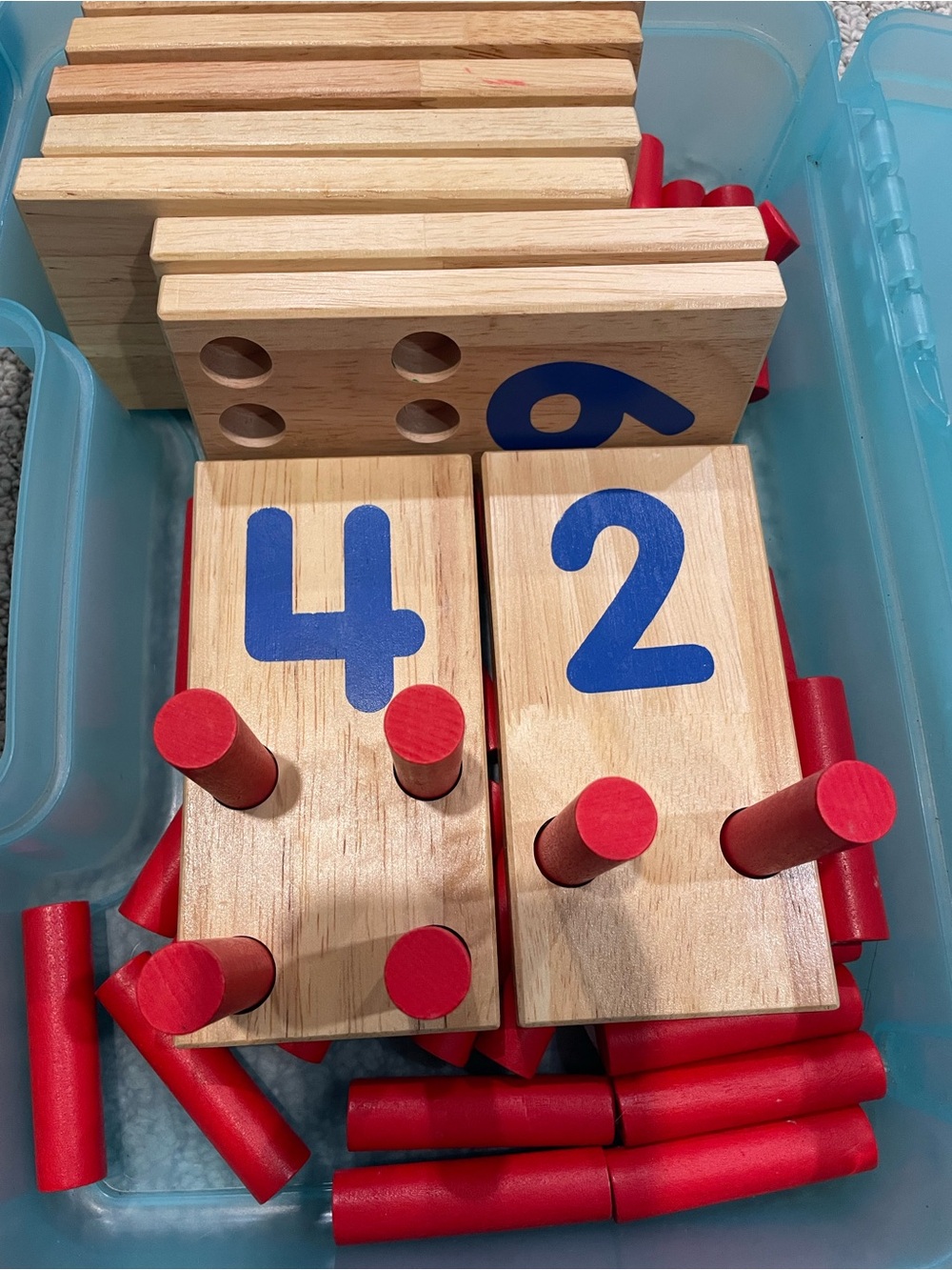 Preschool Education counting peg board  set Excellerations brand (misssimg #1)